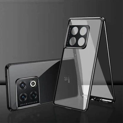 OnePlus Series -360° (Front+Back) Metal Body Protection Glass Case