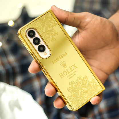 Galaxy Z Fold Series - Luxe Camera Protective Gold Plated Case