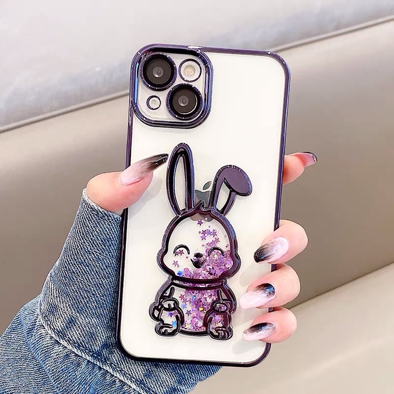 iPhone - Rabbit Liquid Sand Phone Case