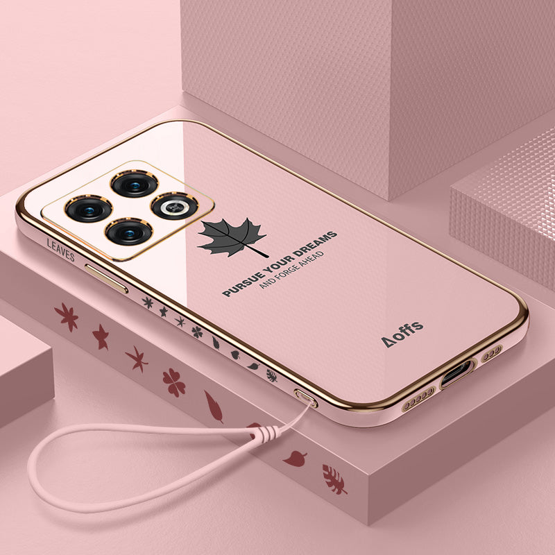 OnePlus - Electroplated Maple Leaf Case With Lanyard