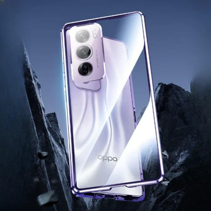 Oppo - Double Sided Magnetic Metal Frame Case