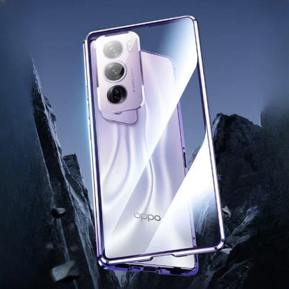 Oppo Reno12 Pro Double Sided Magnetic Metal Frame Case