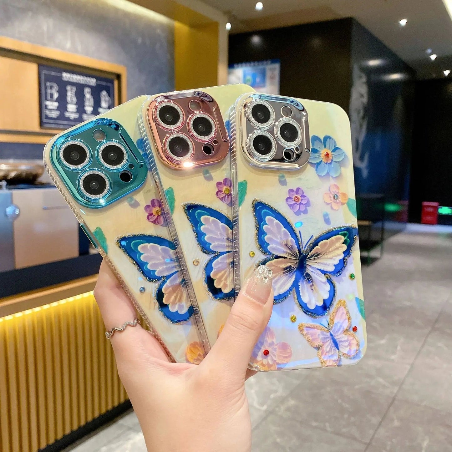 Butterfly Floral Case