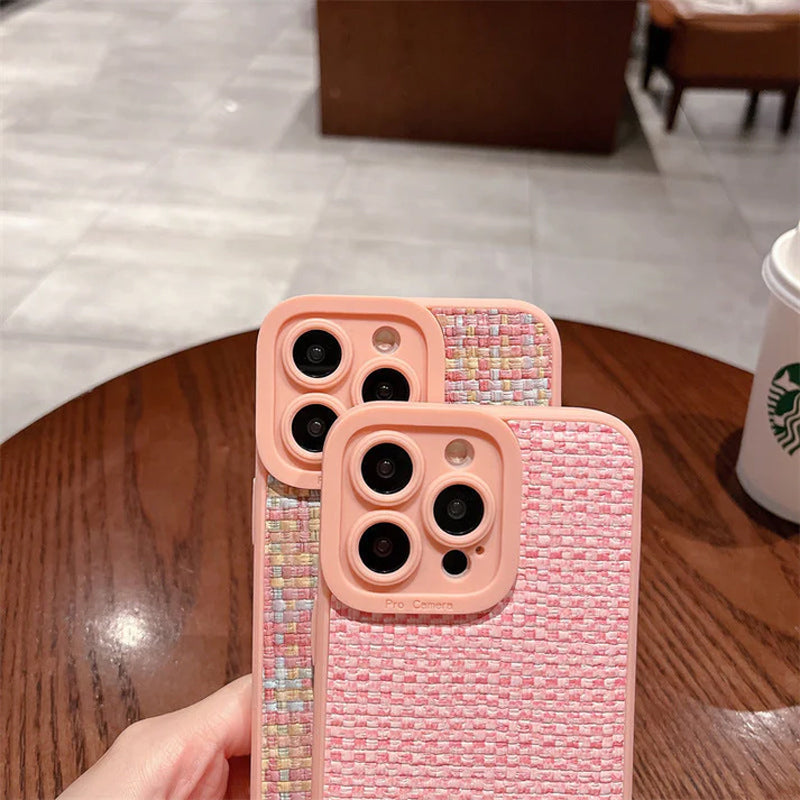 iPhone 14 Series -  Woven Pattern Phone Case