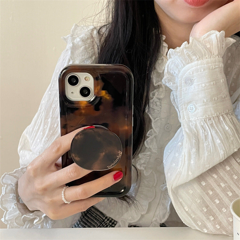 Amber Tortoise Grip Case