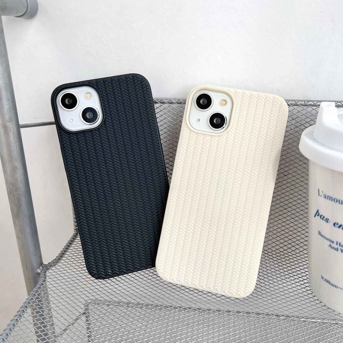 Knitted Grip Shield Case - Iphone