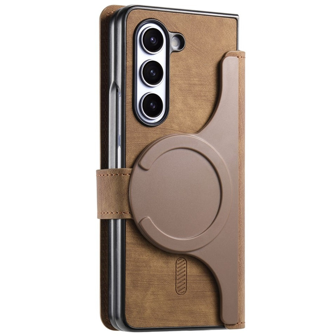 Galaxy S Series - Detachable Card Solt Wallet Leather Case