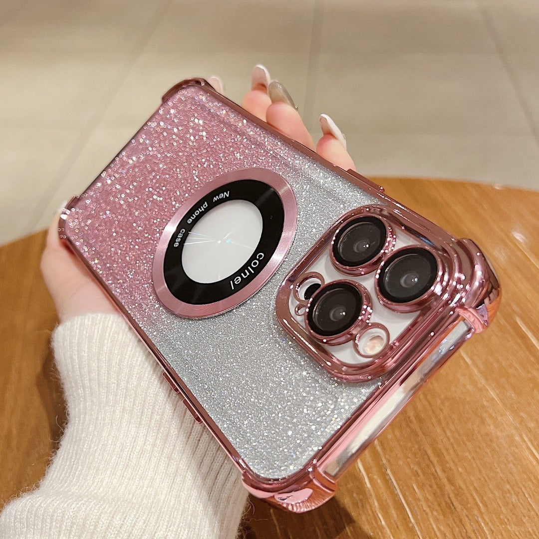 Gradient Glitter Grip Case - iPhone