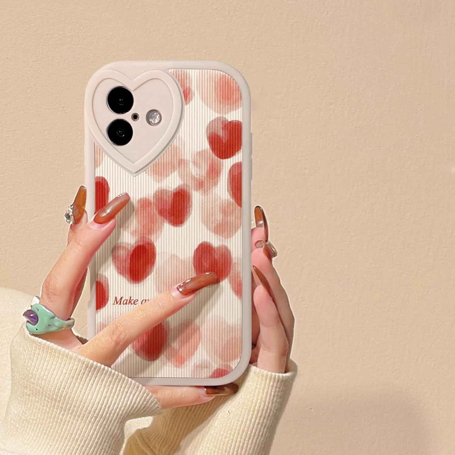Watercolor Heart Case