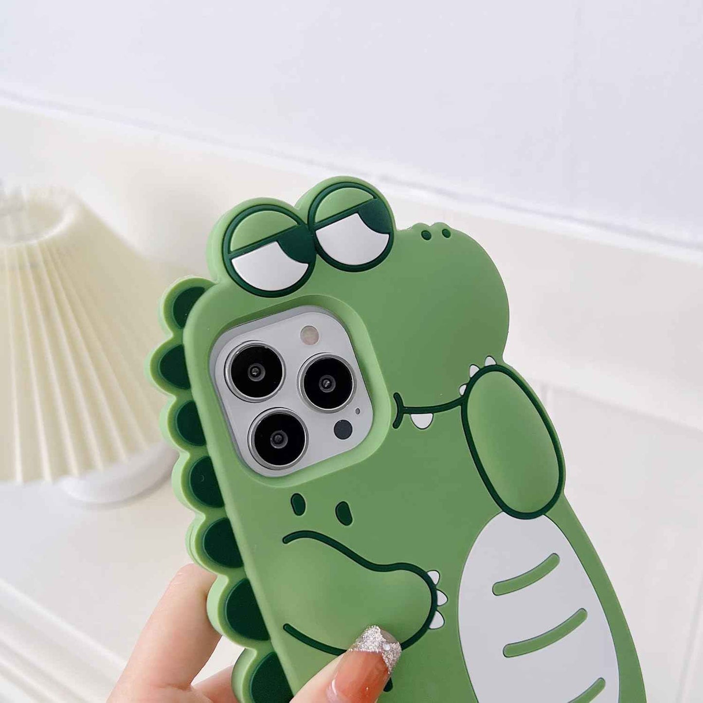Cute Crocodile Soft Silicone Case