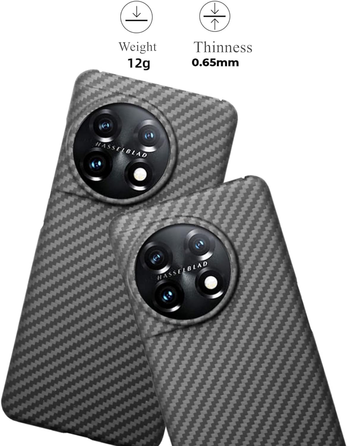 OnePlus 12R - Ultra Thin Carbon Fiber Texture Case