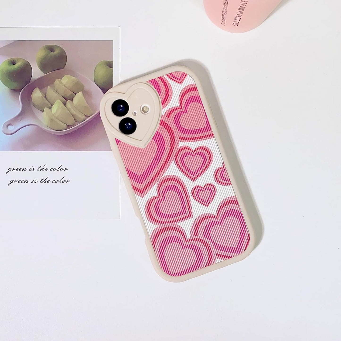 Pink Heart Confetti Case