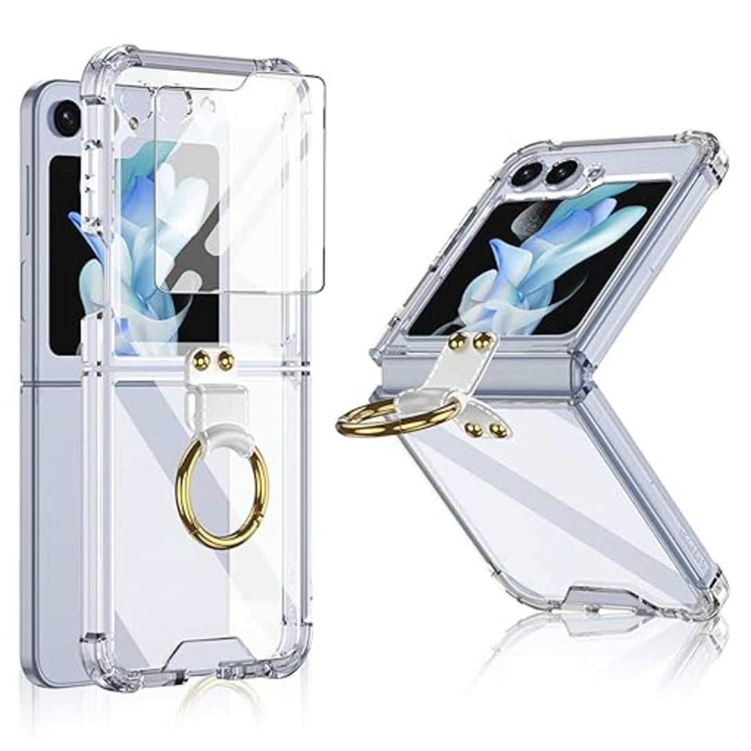 Crystal Clear Magsafe Metal Ring Holder Case