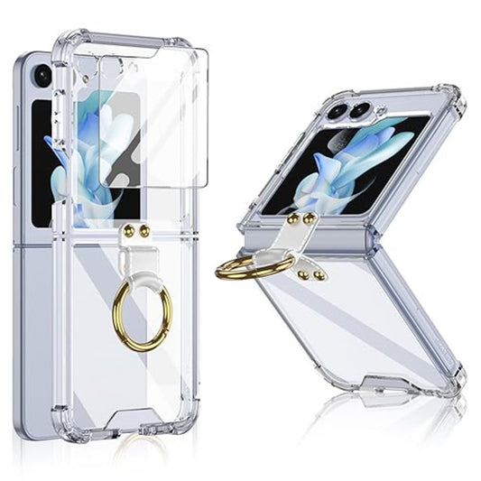 Crystal Clear Magsafe Metal Ring Holder Case