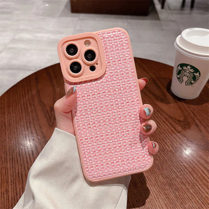 iPhone 14 Series -  Woven Pattern Phone Case