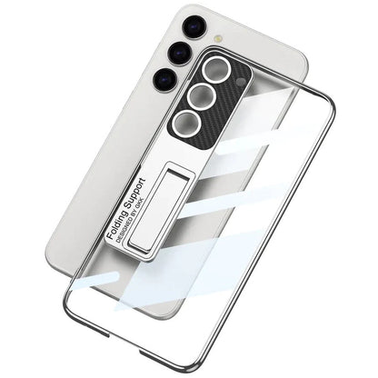 Galaxy S Series - Anti-Yellowing Transparent Kickstand Protective Case