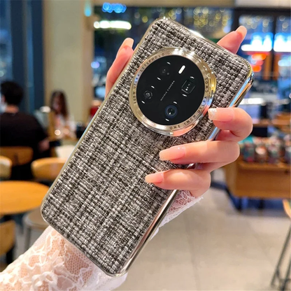 Retro Knitted Woven Fabric Case