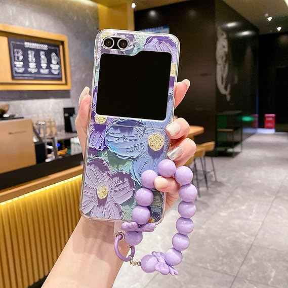 Oil Painting Floral Case with Lanyard