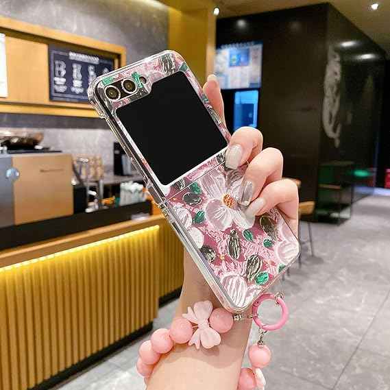 Oil Painting Floral Case with Lanyard