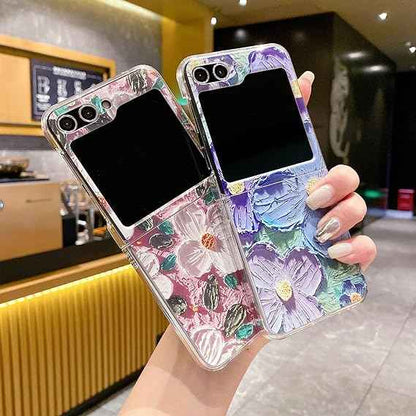 Oil Painting Floral Case with Lanyard