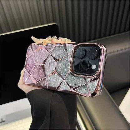 Gradient Glitter Geometrical Pattern Case