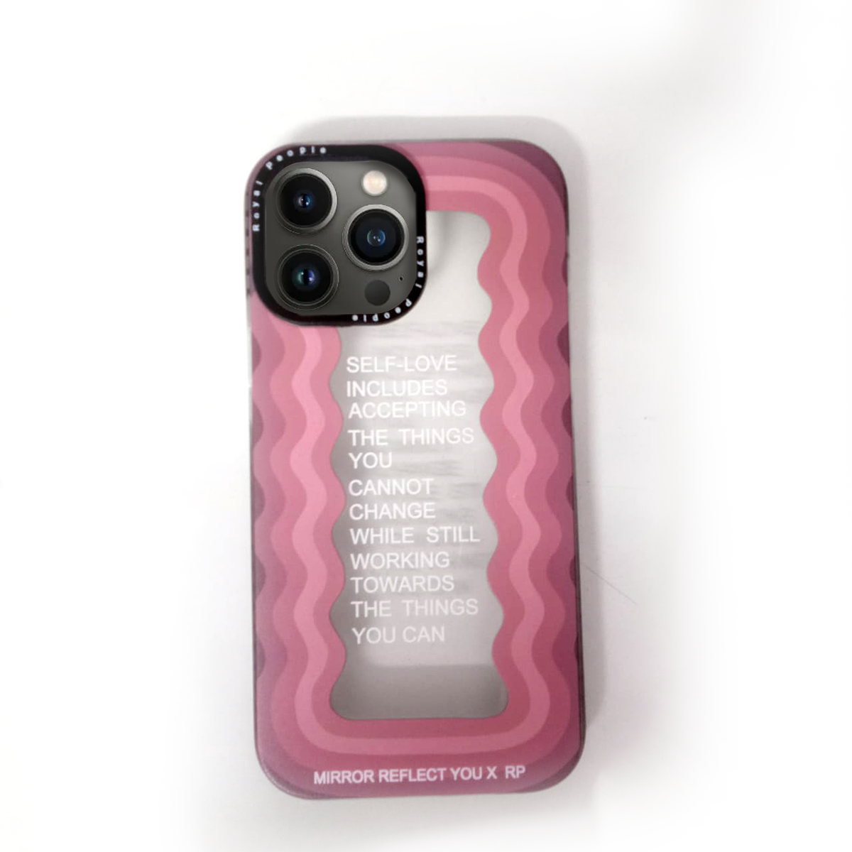 iPhone - Inspirational Text Wave Case