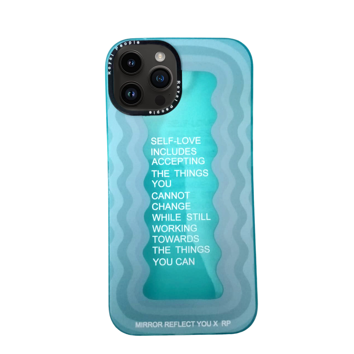 iPhone - Inspirational Text Wave Case