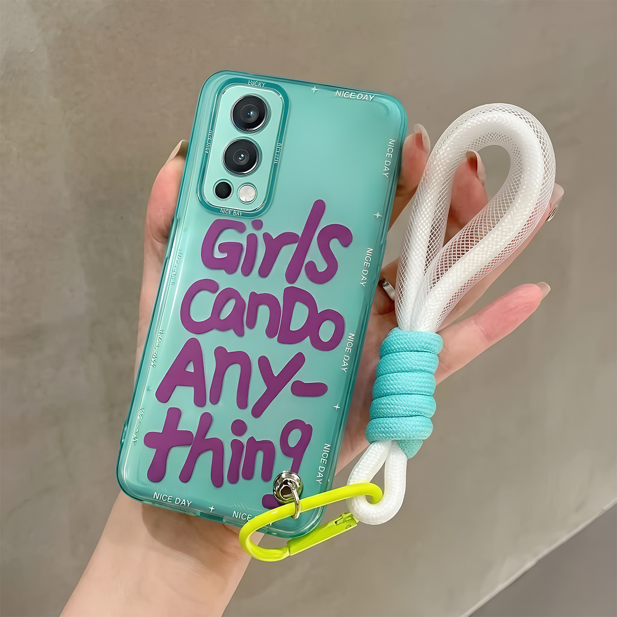 OnePlus - Cute Graffiti Letter Case with Lanyard