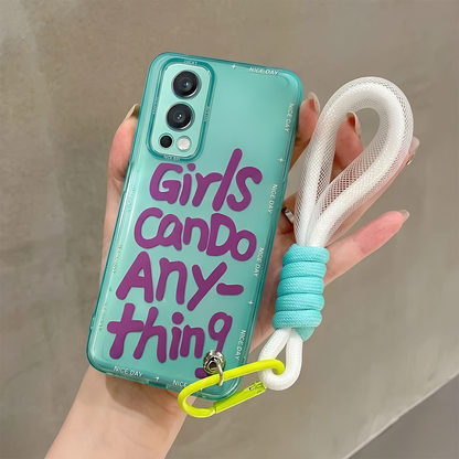 OnePlus - Cute Graffiti Letter Case with Lanyard