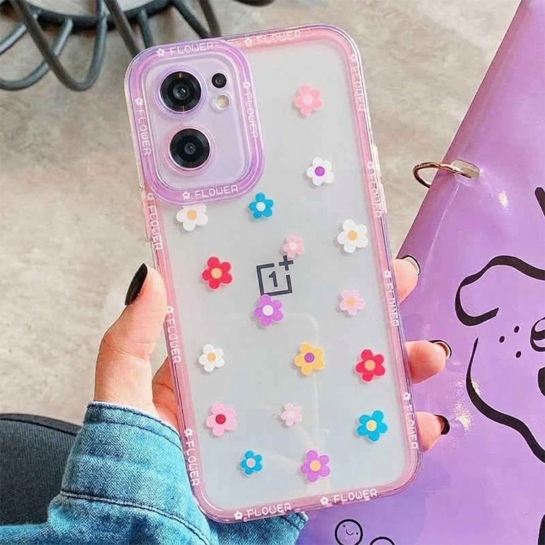 Flower Painted Clear Case