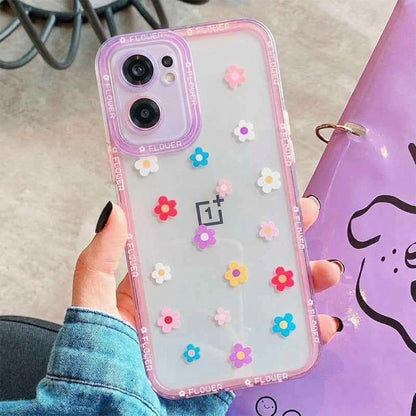 Flower Painted Clear Case