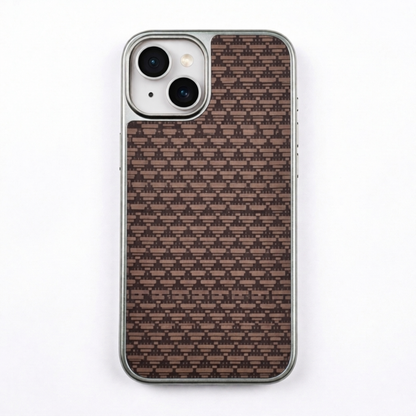 Diamond Pattern Hard Shell Case - iPhone
