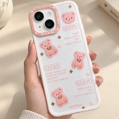 Lovely Clear Brown Bear Case