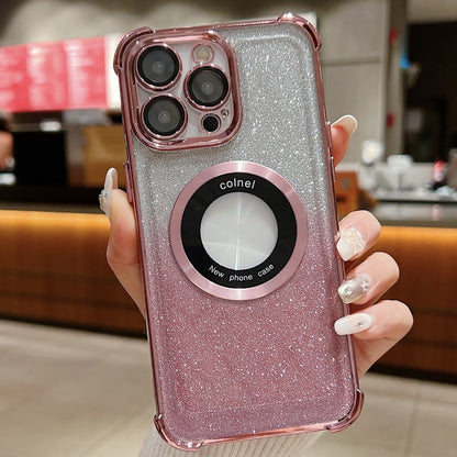 Gradient Glitter Grip Case - iPhone
