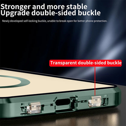 iPhone - Dual Magnetic Metal Body Magsafe Glass Case