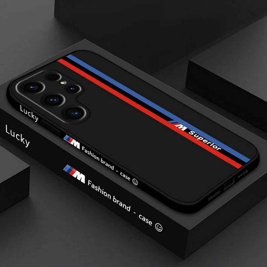 Galaxy Ultra Series - Fashionable Silicone Straight Side Track Case
