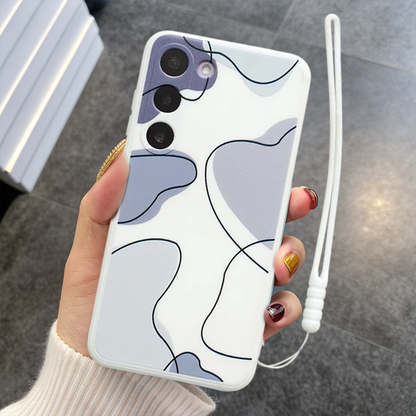 Luxury Abstract Case with Lanyard