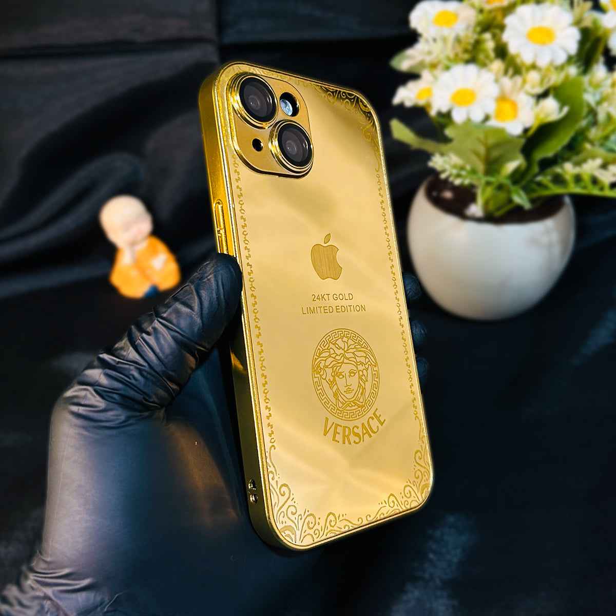 Versace Gold Plated Versace Iphone 12 Iphone 12 Pro Max Gold
