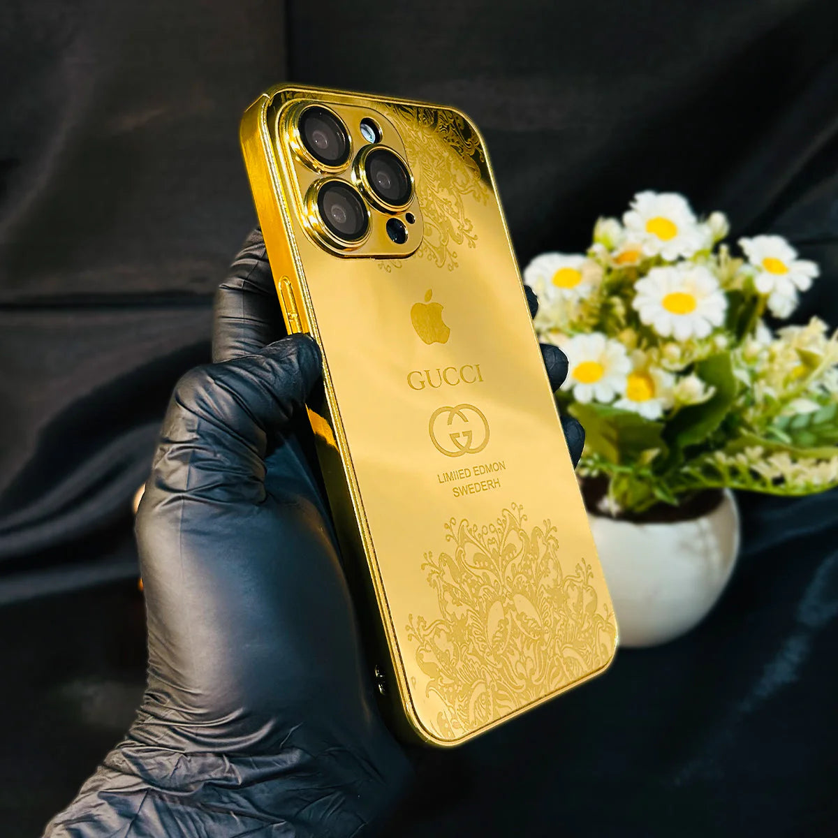 iPhone Series - Luxe Camera Protective Gold Plated Case