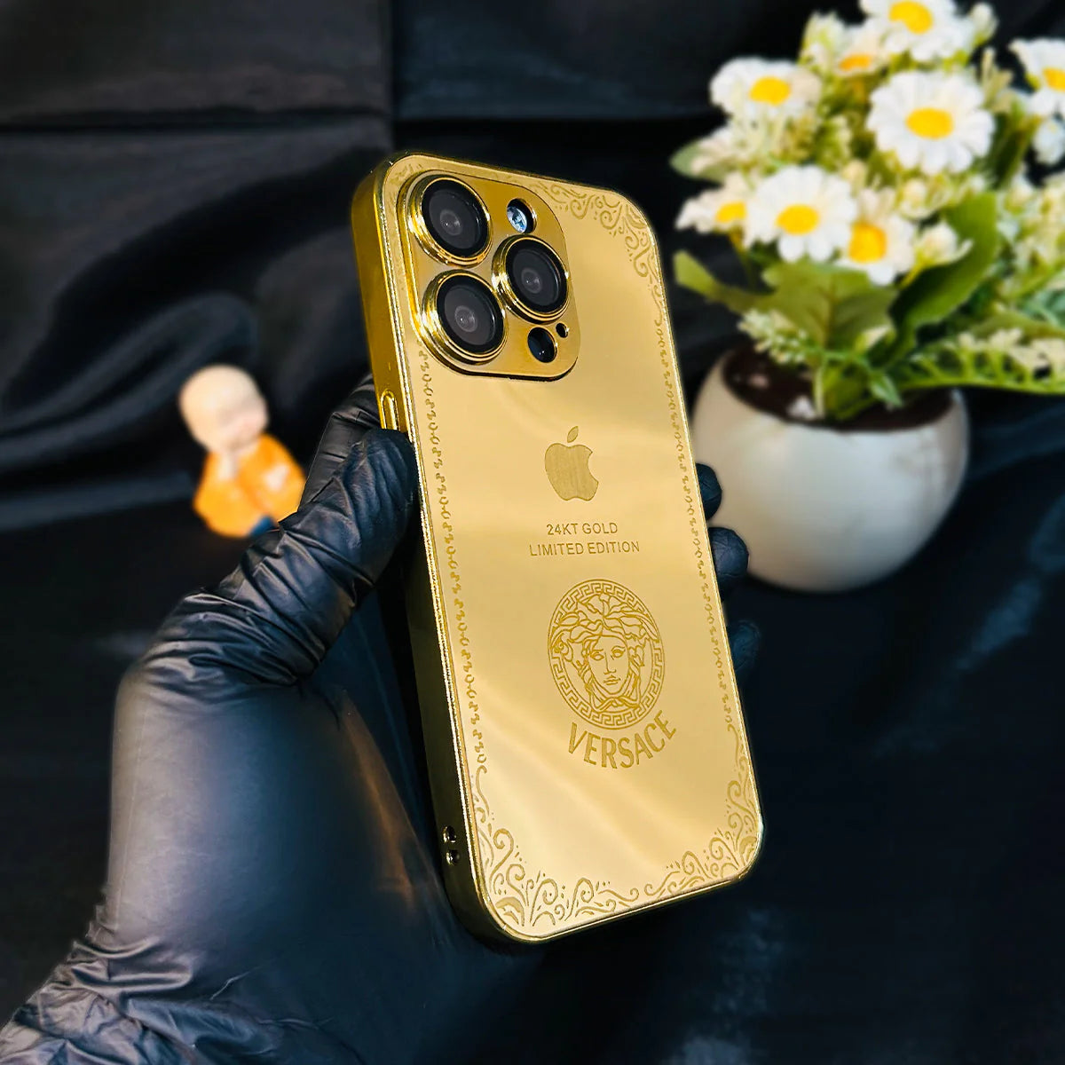 iPhone Series - Luxe Camera Protective Gold Plated Case