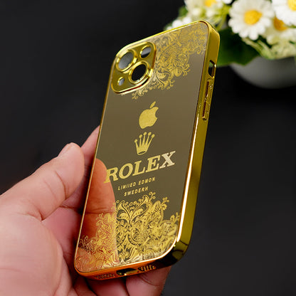 iPhone 15 Series - Luxe Camera Protective Gold Plated Case