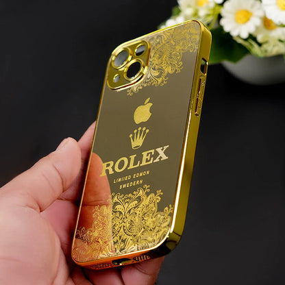 iPhone Series - Luxe Camera Protective Gold Plated Case