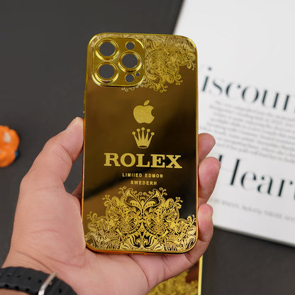 iPhone 15 Series - Luxe Camera Protective Gold Plated Case