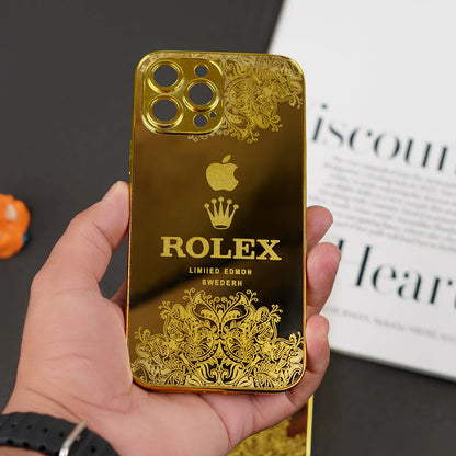iPhone Series - Luxe Camera Protective Gold Plated Case