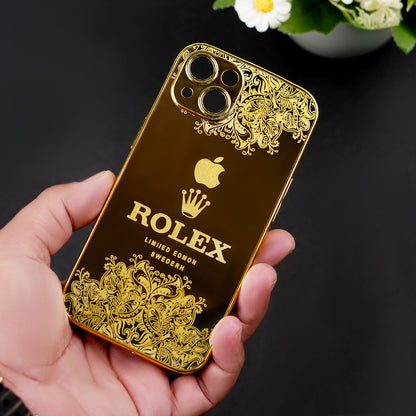 iPhone 15 Series - Luxe Camera Protective Gold Plated Case