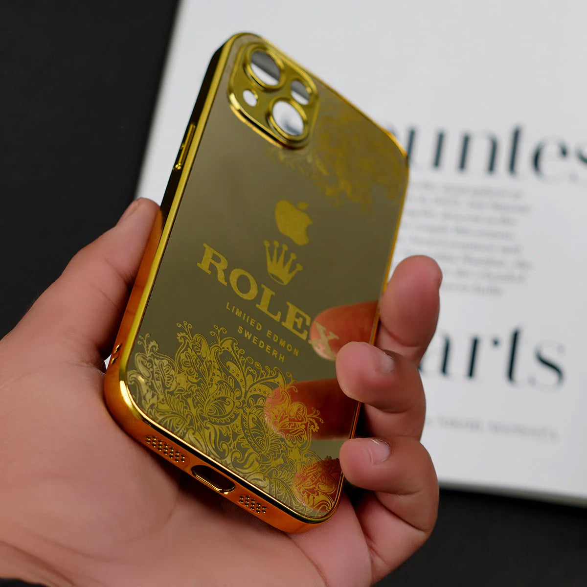 iPhone Series - Luxe Camera Protective Gold Plated Case