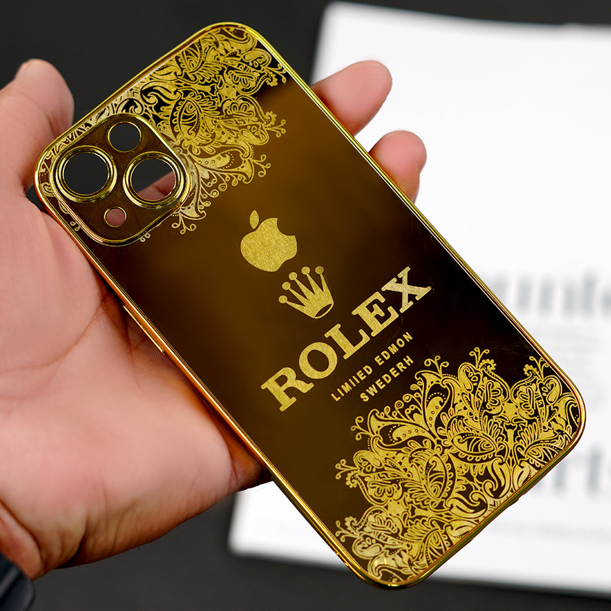 iPhone 15 Series - Luxe Camera Protective Gold Plated Case