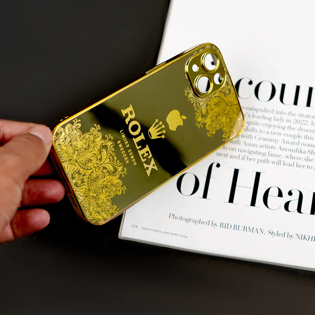 iPhone Series - Luxe Camera Protective Gold Plated Case