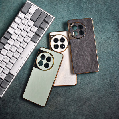 Golden Edge Bamboo Texture Case