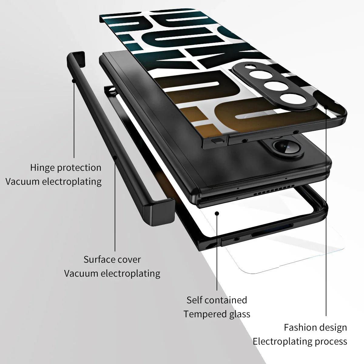 Galaxy Z Series - Luxury Plating Protective Case